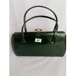 Holmes green leather handbag