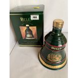 Boxed and sealed Bells Finest Old Scotch Whisky, Christmas Decanter 1993