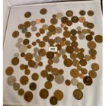 Bag of assorted UK and foreign coins