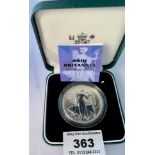 Boxed 2001 Britannia silver proof £2 coin