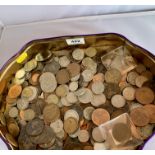 Box of assorted UK coins including 178 Anglesey Mines token