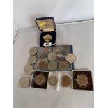 Cased set of The Official Coins Of The United States Of America including 29 coins and certificates