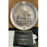 Silver commemorative plate by The Lincoln Mint, 1972 annual plate, Salvador Dali, “Dionysos et