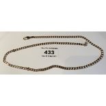 9k gold necklace, length 20.5", w: 15.91 grams