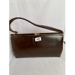 Marquessa dark brown leather handbag