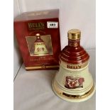 Boxed and sealed Bells Extra Special Old Scotch Whisky, Christmas Decanter 1996, aged 8 years