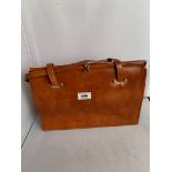 Ackery brown leather handbag
