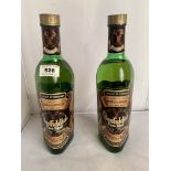 2 bottles of Glenfiddich Pure Malt Scotch Whisky