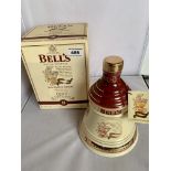 Boxed and sealed Bells Extra Special Old Scotch Whisky, Christmas Decanter 1997, aged 8 years