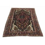 Antique Persian handmade Malayer rug, 80" x 57" approx