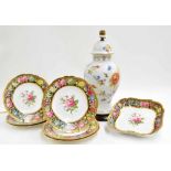 Copeland's Spode retailed by T Goode & Co. Ltd dessert service comprising a square dish and six