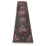 Fine Persian handmade Bidjar runner, 117" x 28" approx