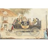 G* Morton after Pyall - 'The New Steam Carriage 1828', inscribed and originally published by