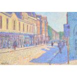 Paul Stephens (20th/21st century) - 'Street Scene, Pulteney, Bath, Spring Morning', signed also