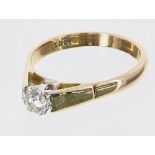 (ref. 12901) Diamond single stone ring (2.5gm)