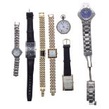 (ref. 11716) Seven assorted watches, including Gucci, Raymond Weil, Citizen, Giorgio
