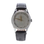 Longines stainless steel gentleman's wristwatch, ref. 8135-1 7136-1, circa 1953, no. 1574,