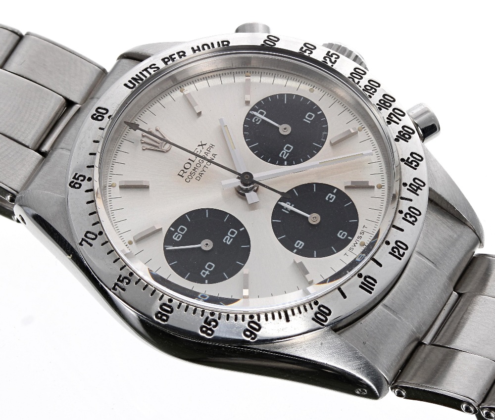 Rare and Fine Rolex Cosmograph Daytona stainless steel gentleman's bracelet watch, ref. 6239, - Image 4 of 10