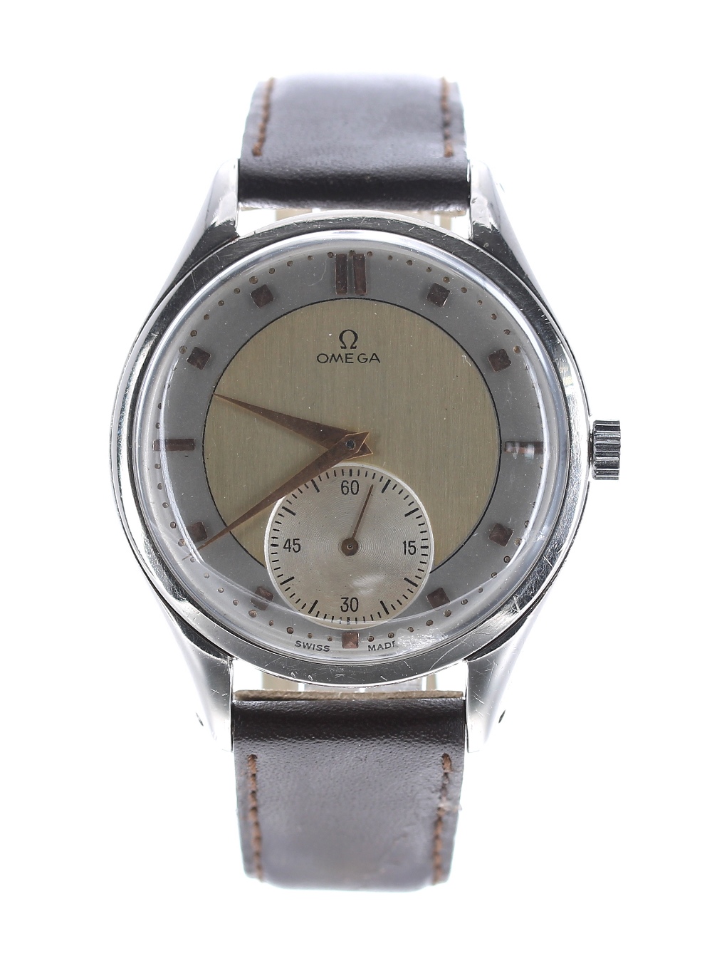 Omega 'Jumbo' stainless steel gentleman's wristwatch, ref. 2505-6, circa 1939, serial no. 996xxxx, - Image 2 of 5