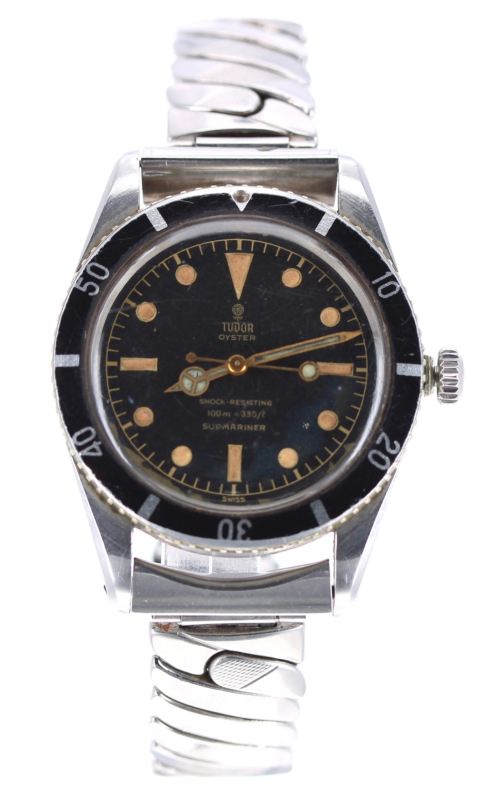 Extremely Rare Tudor Oyster Submariner stainless steel gentleman's wristwatch, ref. 7923, serial no. - Image 9 of 18