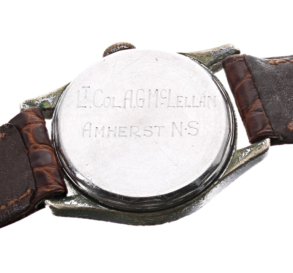 Rare Rolex Victory mid-size chrome cased wristwatch for the Canadian market, circa 1940s, the - Image 3 of 6