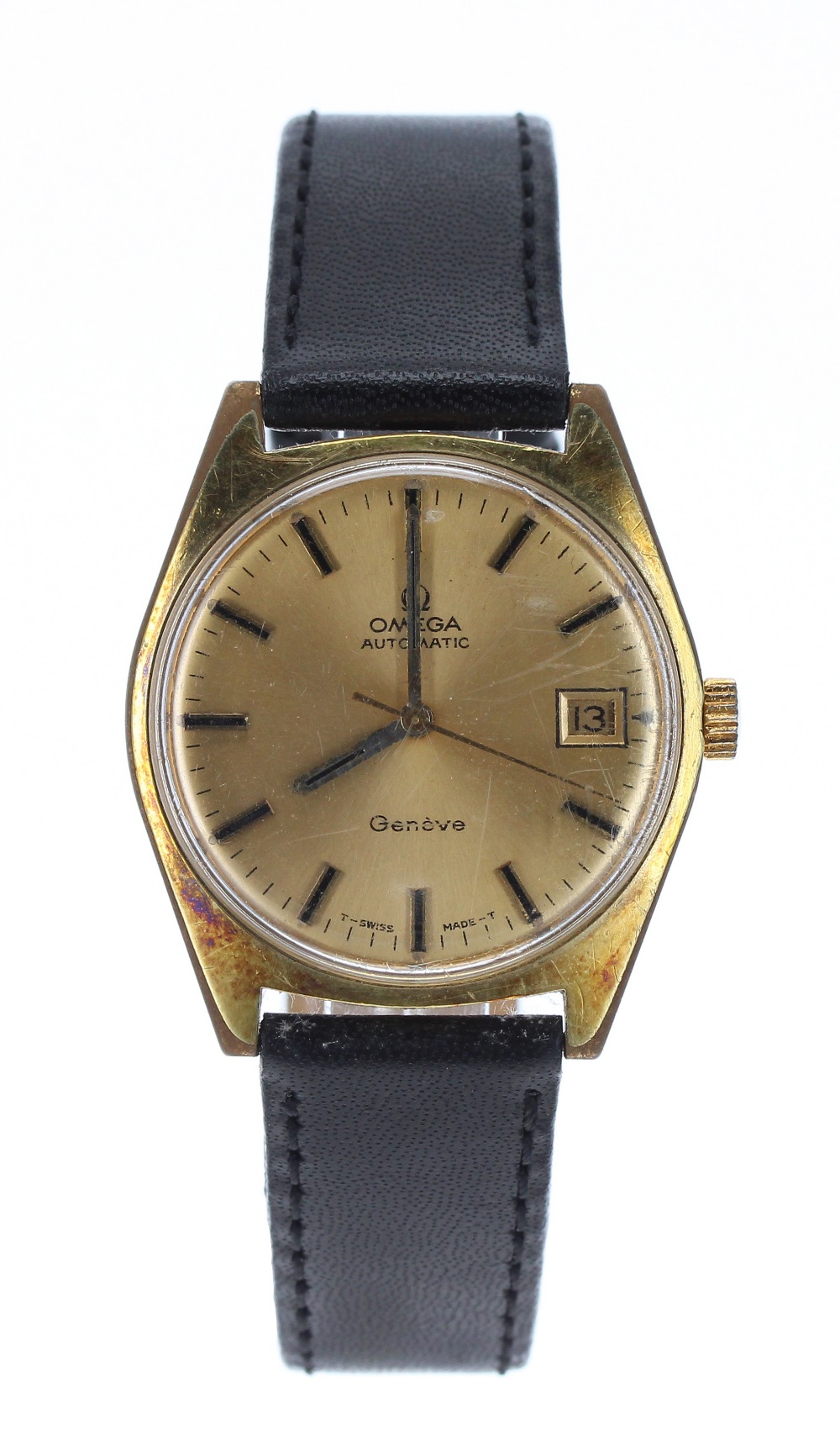 Omega Genéve automatic gold plated and stainless steel gentleman's wristwatch, ref. 166.041, circa - Image 2 of 4