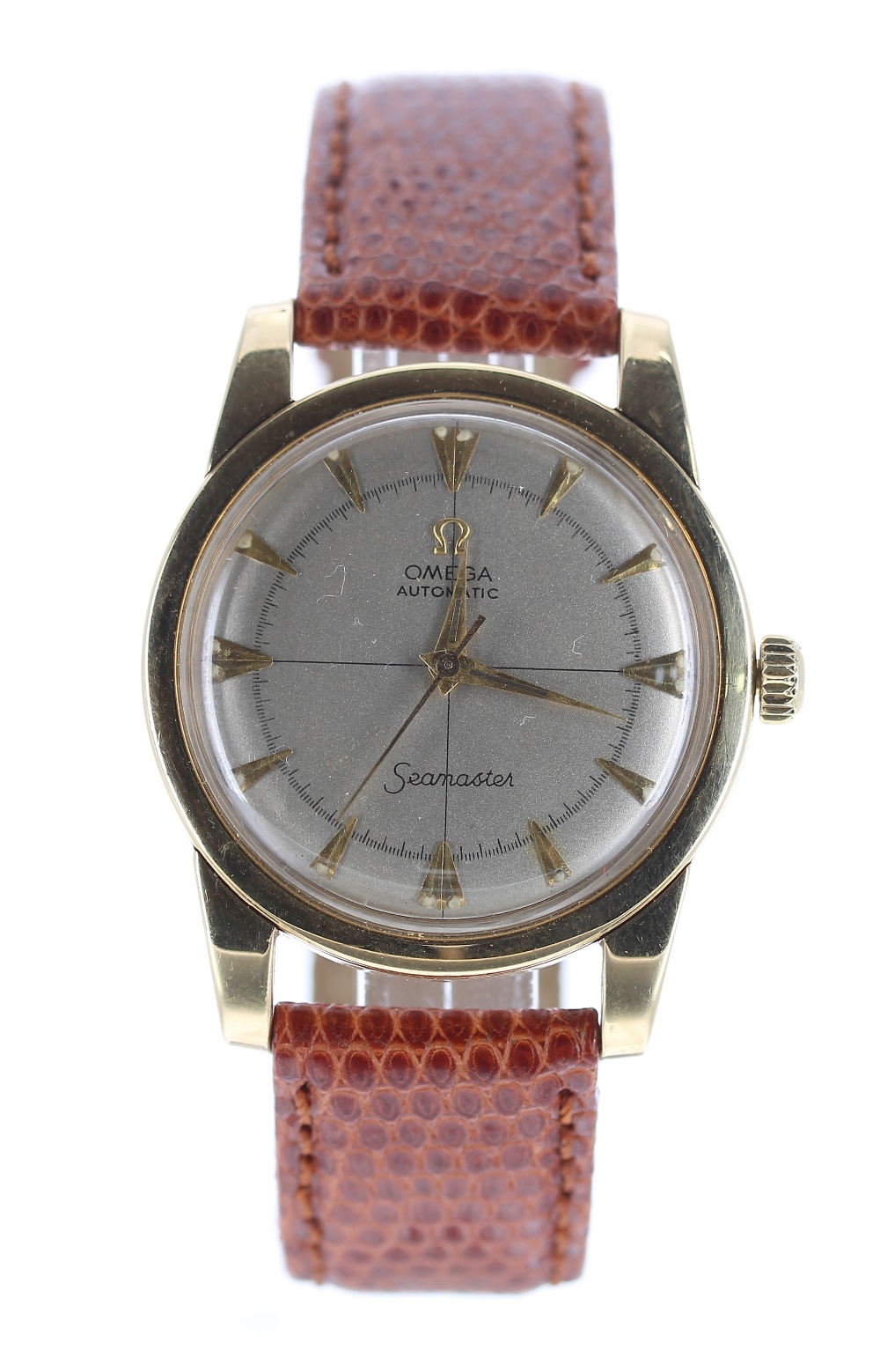 Omega Seamaster 18ct 'bumper' automatic gentleman's wristwatch, ref. 2577, circa 1950, serial no.