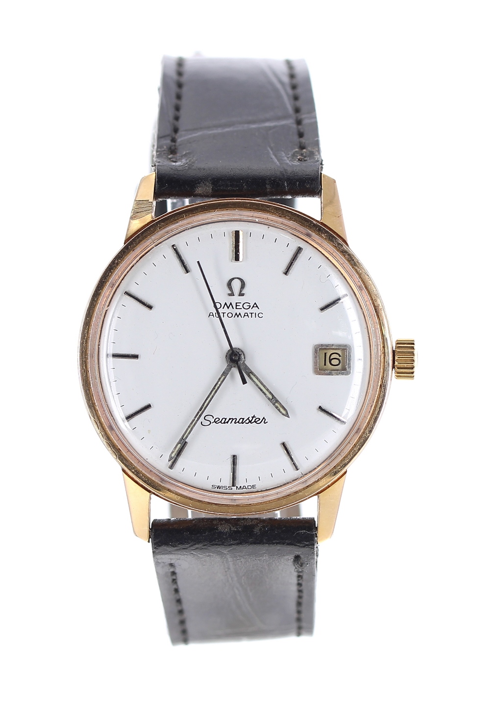 Omega Seamaster automatic gold plated and stainless steel gentleman's wristwatch, ref. 166.002,