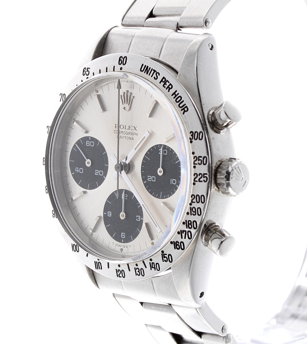 Rare and Fine Rolex Cosmograph Daytona stainless steel gentleman's bracelet watch, ref. 6239, - Image 5 of 10