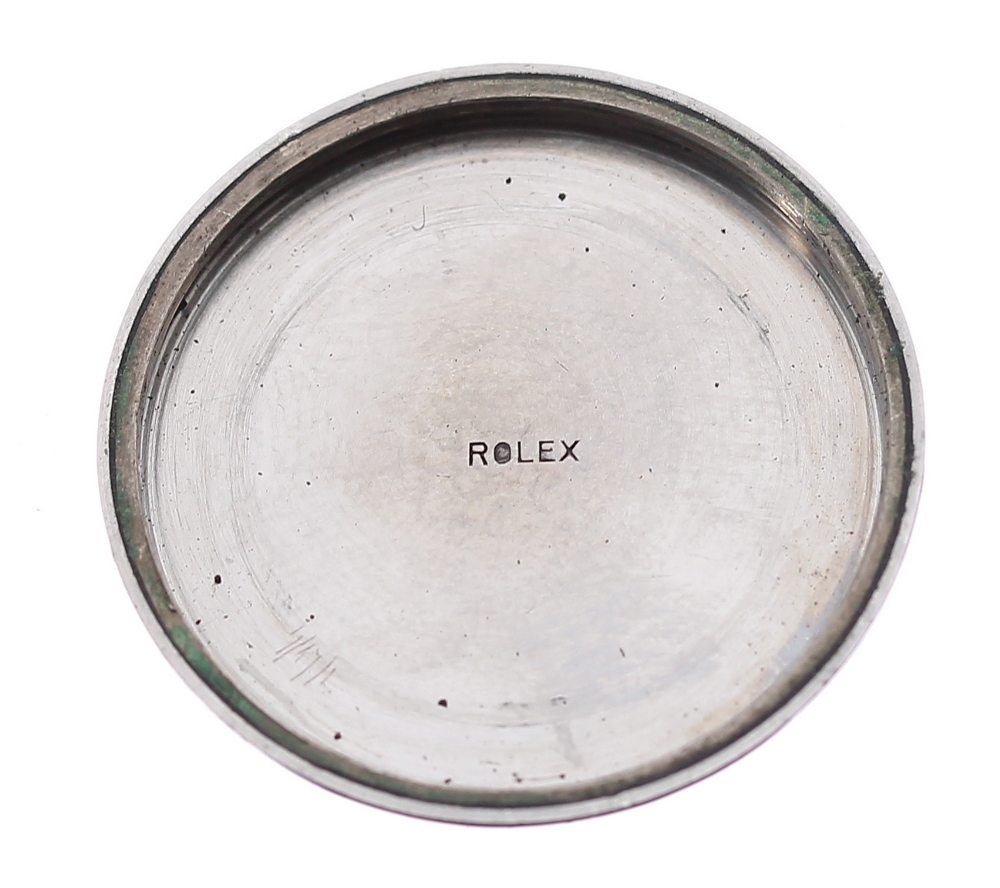Rare Rolex Victory mid-size chrome cased wristwatch for the Canadian market, circa 1940s, the - Image 5 of 6