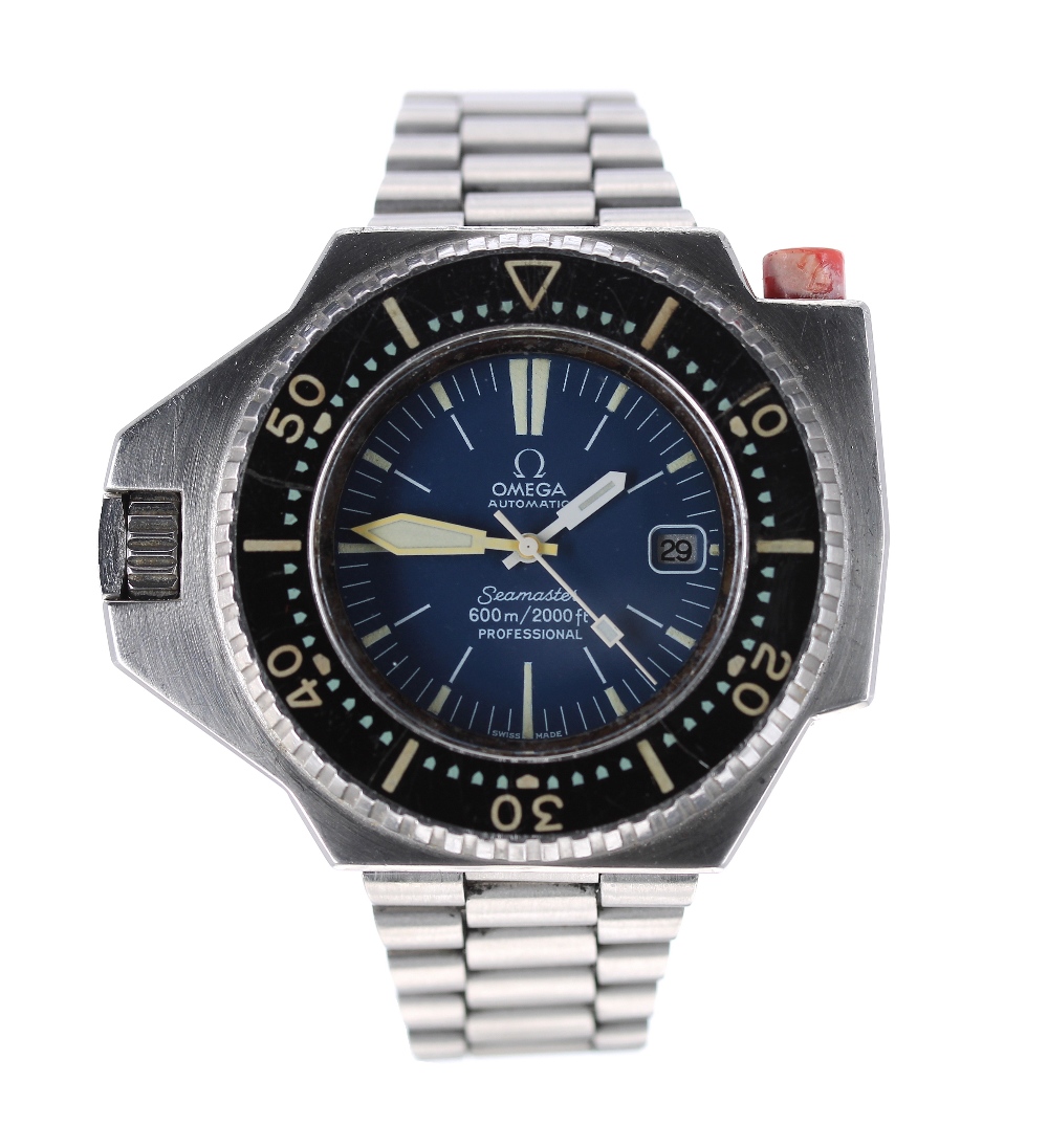 Omega Seamaster 'PloProf 600M' automatic stainless steel gentleman's bracelet watch, ref. ST1660077,