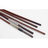 Interesting French violin bow stick indistinctly stamped G. ...á Lyon; also four other old