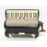 Hohner Carena III electric piano accordion, case