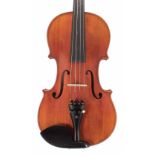 Contemporary viola, unlabelled, 15 1/2", 39.40cm, case