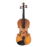 French Compagnon three-quarter size violin, 13 1/4", 33.70cm