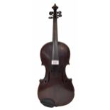 Late 19th century German violin, 14 1/8", 35.90cm