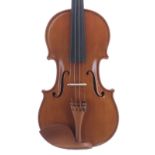 Modern Italian violin labelled Vittorio Formaggia Fece, Crema Anno 2007 No. 347, also signed on