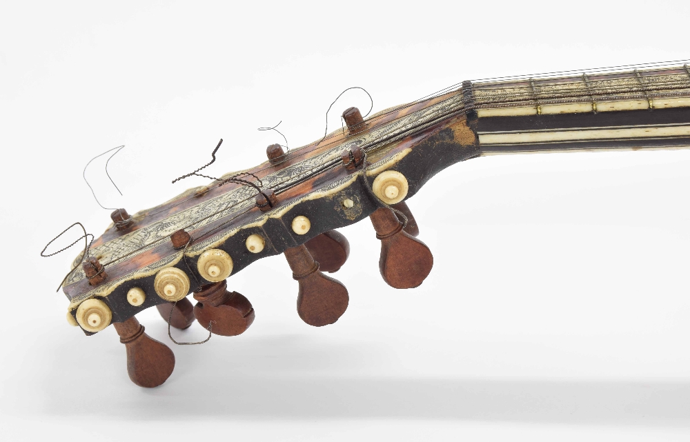 Neapolitan mandolin by Donato Filano, Naples, 1760, the back with twenty-one fluted ribs, the - Image 5 of 12