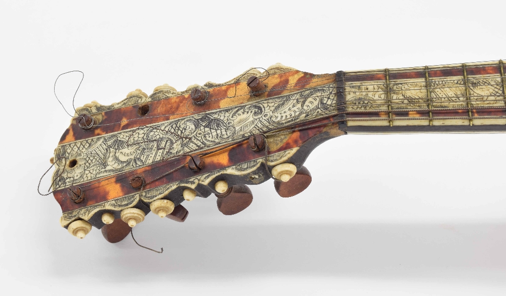 Neapolitan mandolin by Donato Filano, Naples, 1760, the back with twenty-one fluted ribs, the - Image 3 of 12