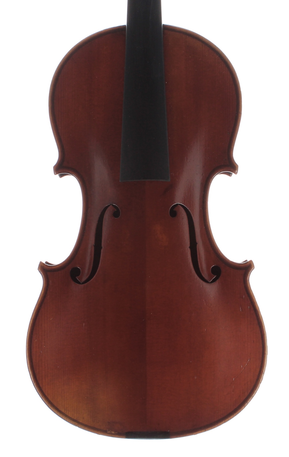 Violin labelled Leon Mougenot, Mirecourt, no. 3474, annee 1930, the two piece back of faint medium