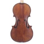 English violin by and labelled Made by George Craske (born 1795, died 1888) and sold by William E.