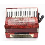 Gallota piano accordion, case