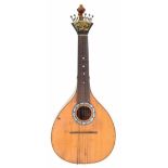 Portuguese guitar, Lisbon model, by João Miguel Andrade, Lisbon, circa 1935, the back in two pieces,