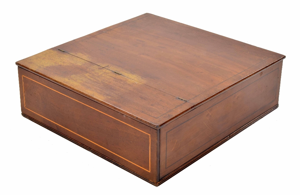 Pianino by Chappell & Company, London, circa 1820, the case of mahogany with stained fruitwood - Image 3 of 5