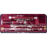 *W. Schreiber bassoon, ser. no. 39813, cased