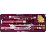 *W. Schreiber bassoon, ser. no. 33606, cased