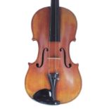 French violin circa 1860 labelled David de Thbout, Moulins-sur-Allier, 14 1/8", 35.90cm *This violin