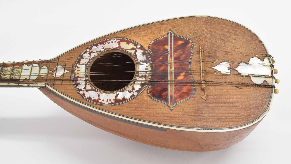 Neapolitan mandolin by Donato Filano, Naples, 1760, the back with twenty-one fluted ribs, the - Image 2 of 12