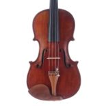 German viola by and labelled Louis Lowendall, fecit Dresdai. Anno 1885 and signed on the label,