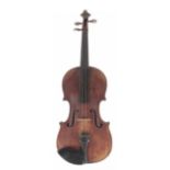 Late 19th century Neuner & Hornsteiner School violin, 14 1/8", 35.90cm